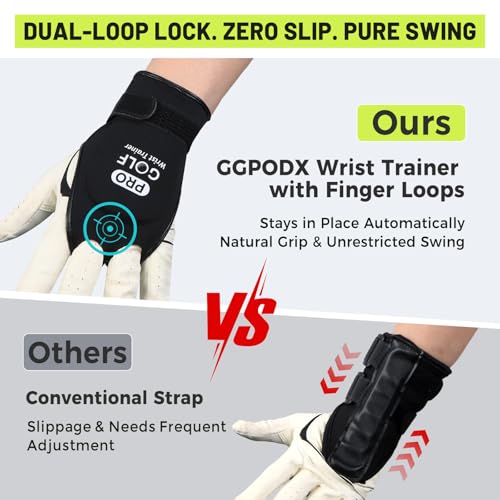 Golf Wrist Brace, Golf Wrist Training Aid for Hinge Trainer, Golf Swing Trainer - Correct Position & Develop Muscle Memory, Reduce Slices Hooks for Chipping Hitting - Training Equipment for Beginners