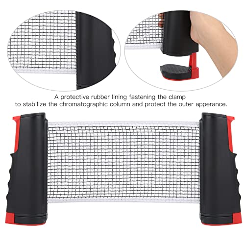 LIZEALUCKY Retractable Portable Table Tennis Net Telescopic Grid Racket for Outdoor Sports