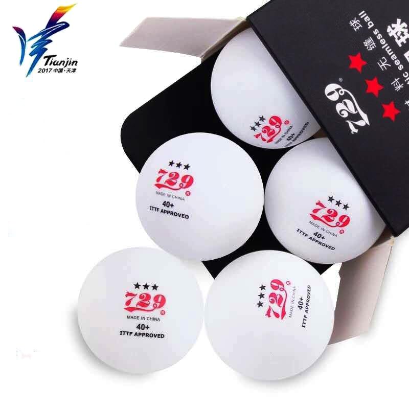 729 Friendship 40+ Seamless New Material ITTF Approved 3-Star Table Tennis Ball Ping Pong Balls