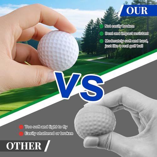 20 Pack Practice Golf Balls,41mm Foam Golf Balls,Limited Flight Design with Realistic Feel Durability,Perfect for Indoor or Outdoor Golf Training,Backyard Drills