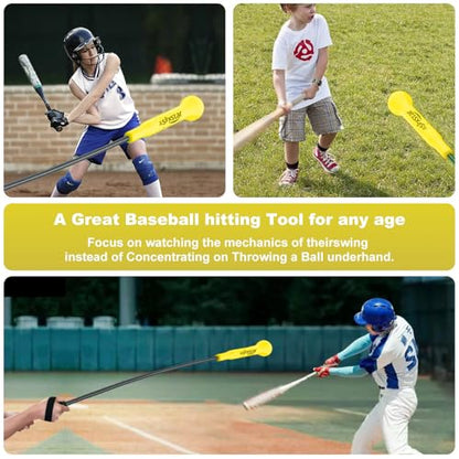 Baseball Hitting Trainer,Baseball Training Equipment, Baseball Batting Practice Equipment Baseball and Softball Hitting Stick - style: Baseball Hitting Trainer
