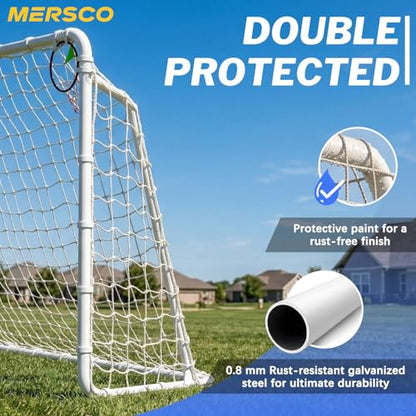 8x6, 12x6, 16x7 FT Soccer Goal for Backyard, Metal Soccer Goals with PE Soccer Net, Target Net & Training Cones, Rust-Proof Reinforced Frame, Outdoor Soccer Net for Kids, Youth Training or Team Game - size: 12x6 ft