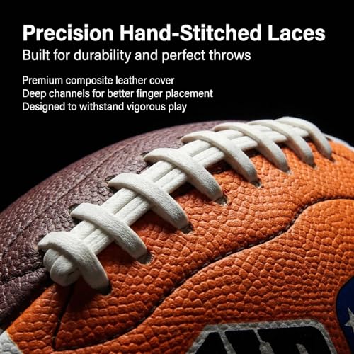 Mini Soft Rubber Football – 21cm Outdoor Training Ball for Beginners, American Football Practice Ball, Inflatable Sports Ball for Pool & Beach, Adult/Teen Throwing Game Prize