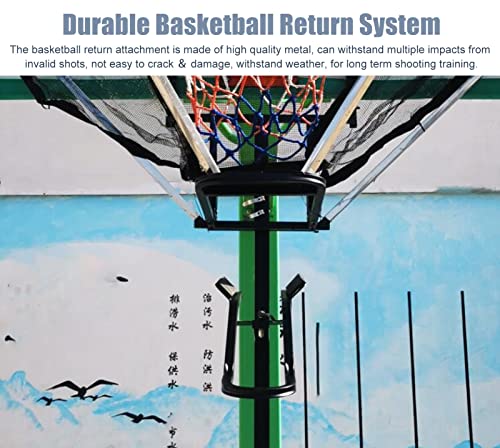 Basketball Hoop Returner Shot Return Apparatus Portable Shooting Trainer Time Saving Attachment with Bag Reboun