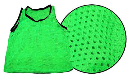 BlueDot Trading Adult & Youth Scrimmage Training Vests for Soccer, Basketball & More – Available in 1, 6, 12, 24 Packs - color: Green, style: Youth 1 Pack