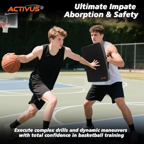 Football Blocking Pad Training Equipment Denser Softer Foam Kick Pads for Football, Basketball, Hockey, Lacrosse Tackle Dummy - 24"x16" Kick Shield Pad with Handles (1PCS)