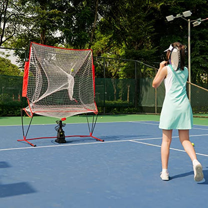 Furlihong NT01 Baseball & Tennis Ball Recycling System Net, 6 x 7ft, Portable Polyester Net and Fiberglass Frame, Compatible with 681PBH 680BH 6802BH Machines, with Carrying Bag (Net Only)