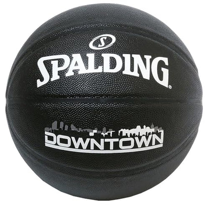 Spalding Basketball Basics No. 6 Synthetic Leather - style: downtown black