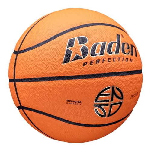 Baden | Perfection Enso | DryTack Microfiber Indoor Game Basketball | Optic Orange - size: Size 6 (28.5"), style: Enso - NFHS Approved