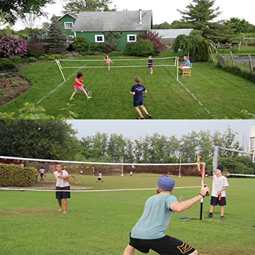 Badminton Tournament Net with Rope Cable 20 FT x 2.5 FT