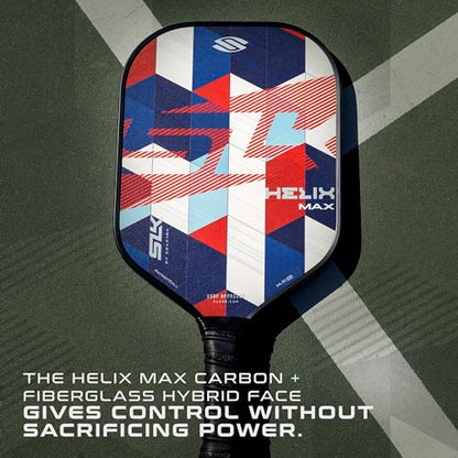 Selkirk Sport SLK Helix Pro Pickleball Paddle | Thermoformed Carbon Fiber Pickleball Paddles with Carbon Fiber & Fiberglass Hybrid Face | Unmatched Control - color: Patriot