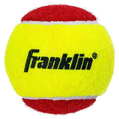 Franklin Sports Starter Tennis Balls - Pressureless, Low Bounce for Beginners - Great for Training + Practice - 3 Pack - All Court Surface