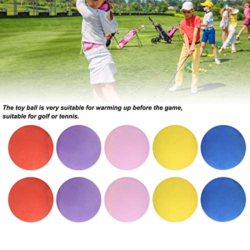 Children, Lightweight Kid Toy Ball Foam Ball 60mm, Yellow Blue Orange Purple Pink for Indoor Outdoor Practice