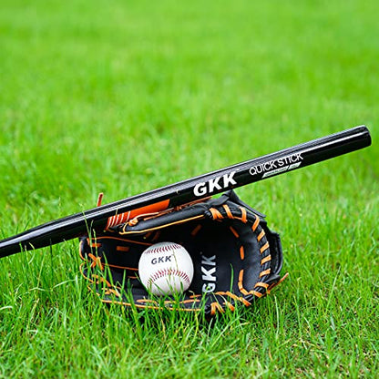 GKK Baseball Softball Bat Series Baseball Hitting Swing Trainer Aluminium Fungo Bat Batting Practice Bat for Youth Adult Kids Baseball Training Equipment - color: Baseball bats 30in/12oz black