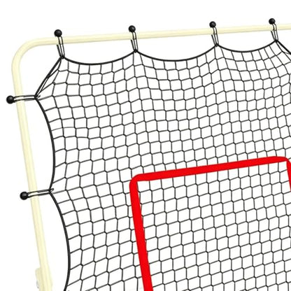 Volleyball Rebounder Replacement Net - 7x4ft Lightweight Heavy-Duty Polyester Mesh, Sports Rebounder with 28 Elastic Cords & Target Loop Weave, Bounce Back Training Screen for Practicing Volleying
