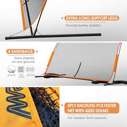 MR Basketball Defense Return Net, Basketball Yard Guard Defensive Net, Sports Defender Net, Adjustable Return Net, Backstop Net Portable Barrier Net, Rebounder Safety Backstop Barricade