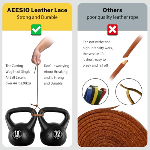 Softball Baseball Glove Lace, Mitt Lace Repair Kit Includes 2 Leather Laces and Lacing Needle for Catcher's Glove - color: Orange