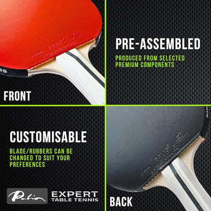 Palio Expert 3.0 Table Tennis Racket & Case | ITTF Approved High-Performance Ping Pong Rackets for Beginners | Maximum Spin & Control