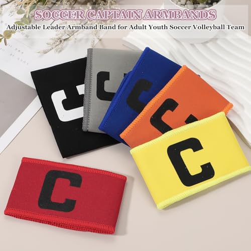 Soccer Captain, Soccer Captain Armbands Elastic Adjustable Leader Armband Team Sport Protective Arm
