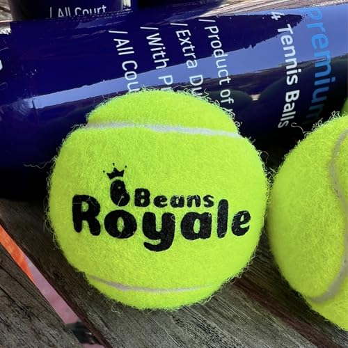 Tennis Balls (12 Balls) All Court Tennis Balls Ideal for Training & Matches, Pressure Retention, Neon Yellow