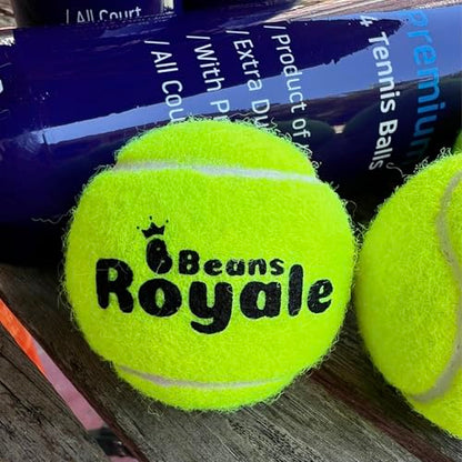 Tennis Balls (12 Balls) All Court Tennis Balls Ideal for Training & Matches, Pressure Retention, Neon Yellow
