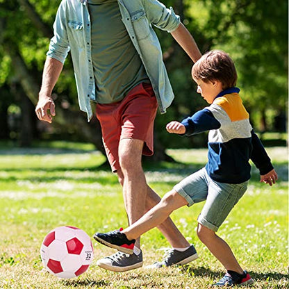 Soccer Ball Size 2 Small Pump with Needle Indoor and Outdoor Training Practice Couch School Gift for Toddlers Kids Boys Girls 3+ Years Old