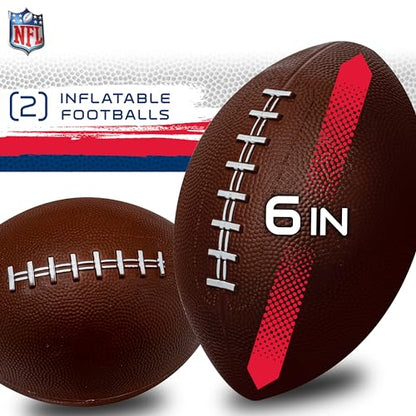 Franklin Sports Inflatable Target Toss Game - Kids Mini Throwing Game Set - Portable Indoor + Outdoor Toy Target - style: Football