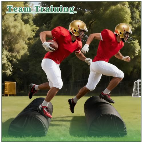 2 Pcs Football Tackle Dummy Waterproof Football Training Equipment Heavy-Duty Football Training Equipment with Handles Suitable for Footwork, Passing, and Agility Training