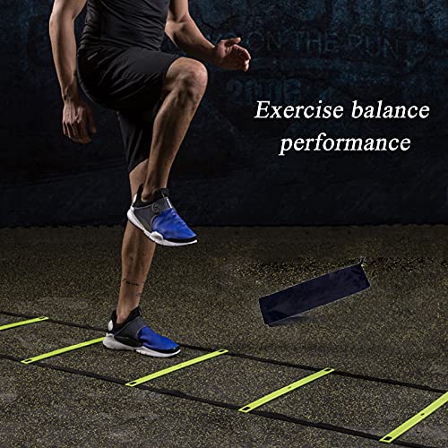 Agility Ladder Flexibility Speed Ladder, Sports Training Set,Fitness Jumping Ladder Footwork Sport Equipment,for Kids/Adults Outdoor Training(Size:8m)