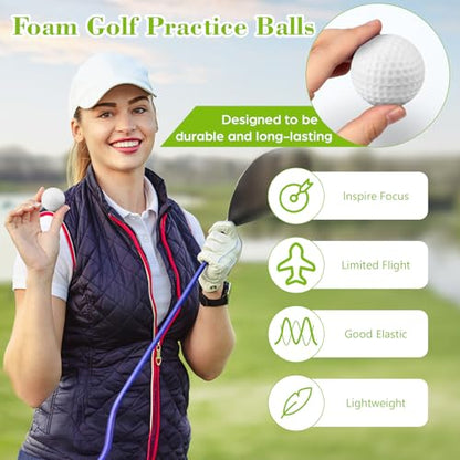 30 Pcs Foam Golf Practice Balls Soft Foam Balls for Golf Practice Realistic Feel and Flight Sport Training