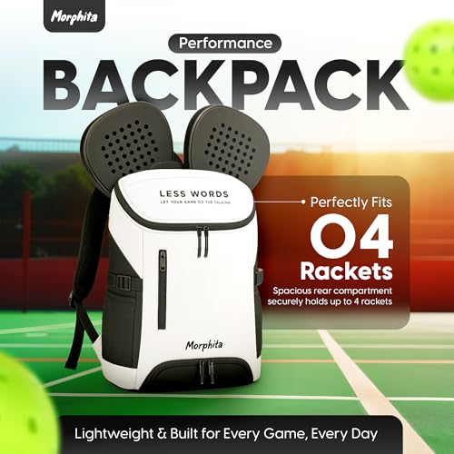 Performance Backpack – Sleek, Lightweight Bag for Padel, Pickleball, Travel & Everyday Use – Unisex Sports Style with Laptop Sleeve & Paddle Pocket