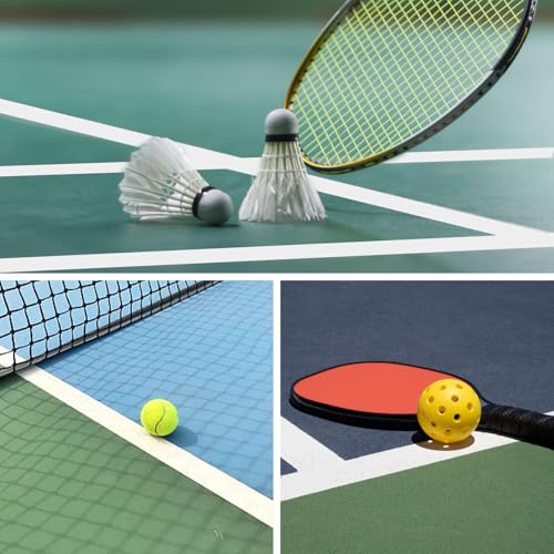 Pickleball Court Tape 2” x 200ft – Heavy Duty Temporary Court Marking Tape for Outdoor & Indoor Courts, Removable Pickleball Lines for Driveway, Gym Floor, Concrete, Basketball, Tennis & Badminton