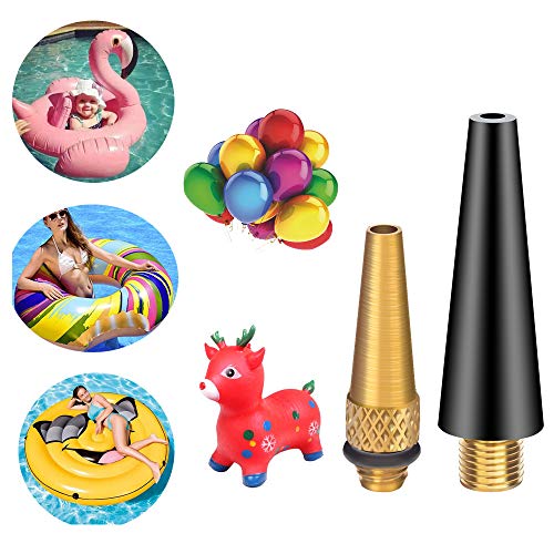 21PCS Brass Presta Schrader Valve Adapter Tools, Ball Pump Needle, Bike Tire Pump Accessories Fit for Gym Balloon Toy