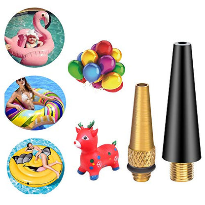 21PCS Brass Presta Schrader Valve Adapter Tools, Ball Pump Needle, Bike Tire Pump Accessories Fit for Gym Balloon Toy