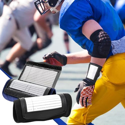 12 Pack QB Playbook Wristband, Football Play Wristbands, Football Wrist Playbook, Quarterback (QB) Play Wristband, Adult Size