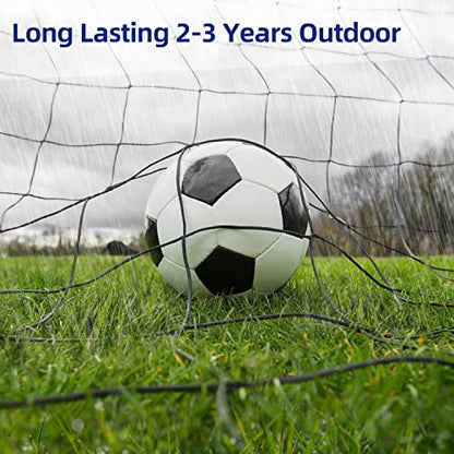 Soccer Backstop Net, High Impact Barrier Net, Nylon Practice Sports Netting 10x20ft/10x30ft/10x40ft (Installation Rope Included) - size: 10x40ft