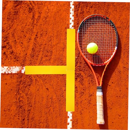 Toyvian 4Pcs Sports Exercise Markers Durable TPE Line Training Signs for Tennis Soccer Basketball Non Slip Court Markers for Drills and Training Sessions
