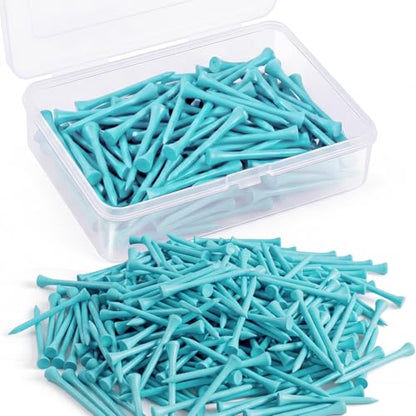 Jenaai 200 Pcs Golf Tees Bamboo Golf Tees Professional Golf Tees Bulk for Women Golf Club Accessories