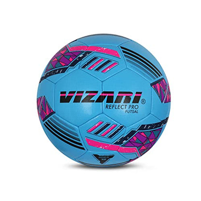 Vizari Reflect Pro Soccer Ball Size | Hand-Stitched Shiny TPU Cover | Perfect Youth Soccer Ball for Boys and Girls | Durable Futsal Football for Indoor and Outdoor Play (Pack of 1, 6 & 12)