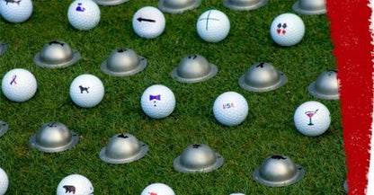 Tin Cup Golf Ball Marking Stencil - color: Shamrock