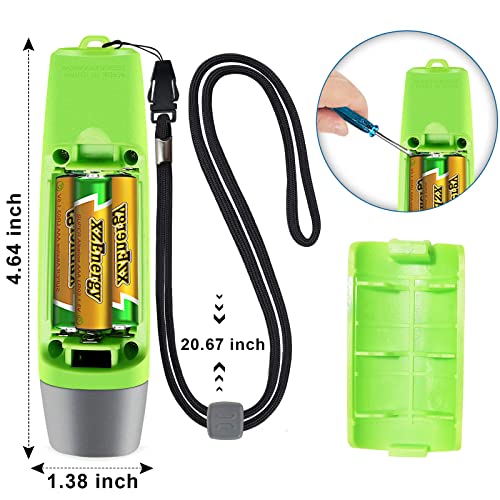 ANIZR Electronic Whistles with Lanyard,Adjustable 3 Tone & 3 High Volume Hand Emergency Whistle Basketball Referee Whistle for Coach,Teacher,Police,Outdoor Camping Boating Hiking(with Battery) - color: Green with battery