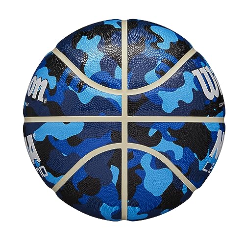 WILSON NCAA Legend Basketballs - Size 5, Size 6 and Size 7 - color: Blue Camo, size: Size 5 - 27.5"