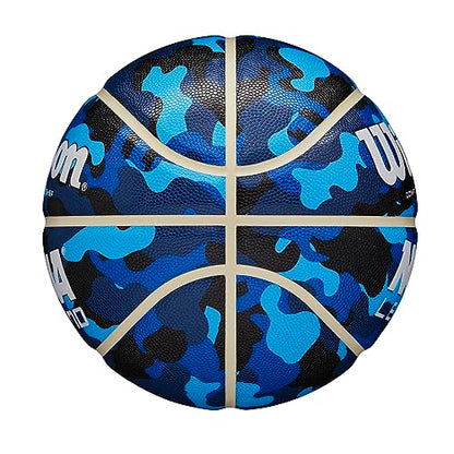 WILSON NCAA Legend Basketballs - Size 5, Size 6 and Size 7 - color: Blue Camo, size: Size 5 - 27.5"