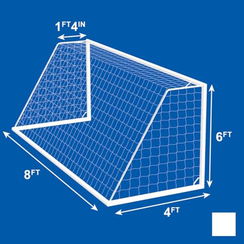 FORZA 8ft x 6ft Heavy Duty Goal Nets - Replacement Soccer Goal Nets [Single or Pair]