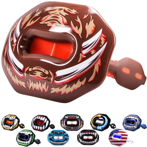 Oral Mart Flag Football Mouth Guard with 3D LipFit Design for Kids - Youth Football Mouthguard (No Boil) Cool Instant Fit Lip Guard Mouthpiece for Braces (Detachable Helmet Strap Included) - color: Charging Boar