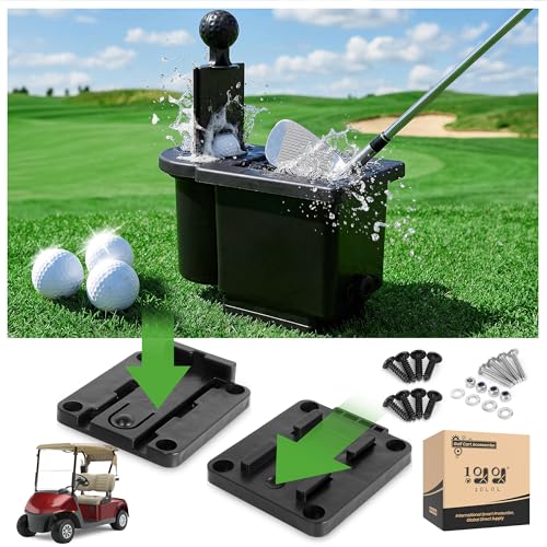 10L0L Golf Cart Ball Washer and Club Cleaner Kit, Detachable Golf Club Head and Ball Washer Golf Cleaner for EZGO Club Car Yamaha