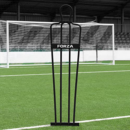 FORZA 6ft Airflow Soccer Mannequin | Wind-Resistant Free Kick Training Dummy for Coaching Drills & Shooting Practice | Shatterproof PVC with Ground Spikes & Optional Base - Pack of 1 or 3 - color: Black, size: Pack of 1, style: Without Bases