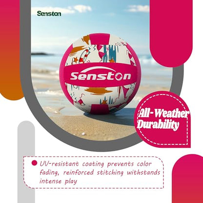 Senston Lightweight Water Pool Volleyball Size 5 for Pool Games,for Beach Volleyball Indoor Outdoor