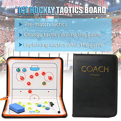 Joyeee Ice Hockey Tactics Board for Kids & Adults, Magnetic Coaching Board, Ice Hockey Equipment for Men, Boys and Ice Hockey Enthusiast, Christmas Ice Hockey Gifts for Men Father