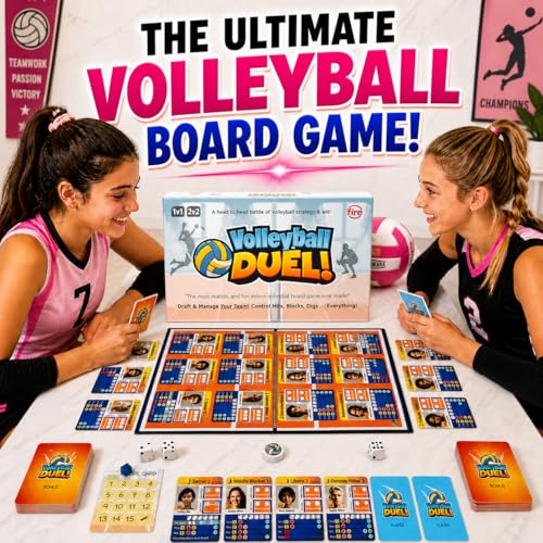 Action & Strategy Volleyball Board Game